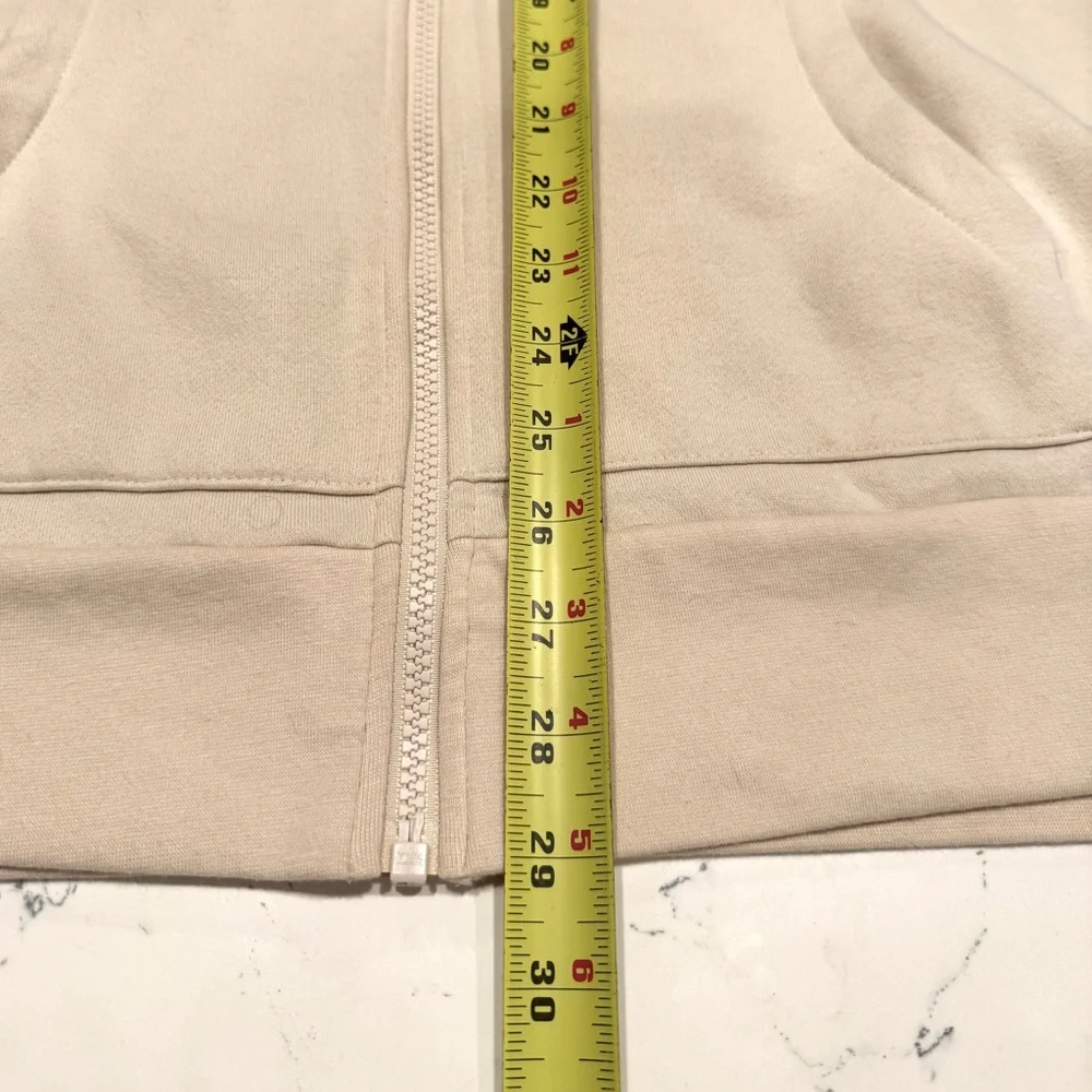 DSG Women's Classic Cream Fleece Full Zip-Up Hood Sweatshirt Size XL NWOT - Picture 11 of 11